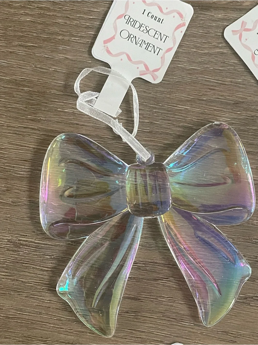 NWT Iridescent Bow Ornaments - Set of 14